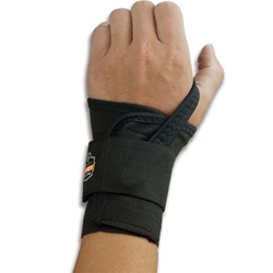 Ergodyne ProFlex 4000 Single Strap Wrist Support - Left Hand - Black ERGO-4000L-Black