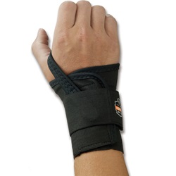 Ergodyne ProFlex 4000 Single Strap Wrist Support - Right Hand - Black ERGO-4000R-Black