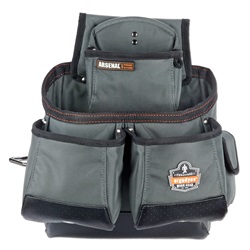 Ergodyne Arsenal 5522 16-Pocket Synthetic Tool Pouch ERGO-5522-Gray