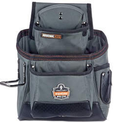 Ergodyne Arsenal 5524 15-Pocket Synthetic Tool Pouch ERGO-5524-Gray