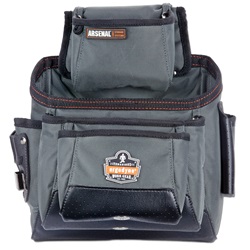 Ergodyne Arsenal 5532 11-Pocket Synthetic Tool Pouch ERGO-5532-Gray