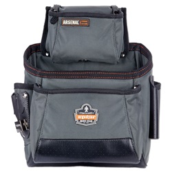 Ergodyne Arsenal 5534 10-Pocket Synthetic Tool Pouch ERGO-5534-Gray