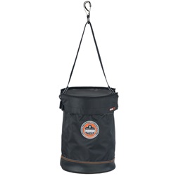 Ergodyne Arsenal 5640T Synthetic Leather Bottom Bucket - Swivel Clip - Top Included ERGO-5640T-Black