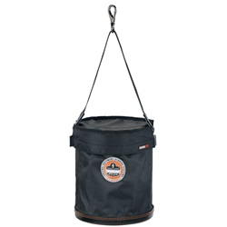 Ergodyne Arsenal 5643T Synthetic Plastic Bottom Bucket - Swivel Clip - Top Included ERGO-5643T-Black