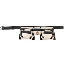 Ergodyne Arsenal 5708 13-Pocket Canvas Waist Apron ERGO-5708-White