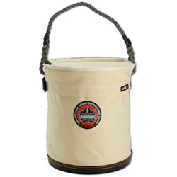 Ergodyne Arsenal 5733T Large Plastic Bottom Bucket - Safety Top Included ERGO-5733T-White
