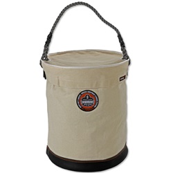 Ergodyne Arsenal 5735T XL Leather Bottom Bucket - Top Included ERGO-5735T-White