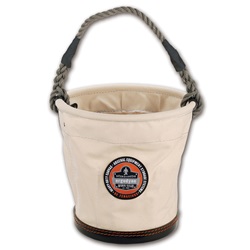 Ergodyne Arsenal 5736 Tapered Plastic Bottom Bucket - No Top ERGO-5736-White
