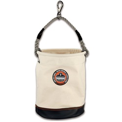 Ergodyne Arsenal 5740 Leather Bottom Bucket with Swivel Clip - No Top ERGO-5740-White
