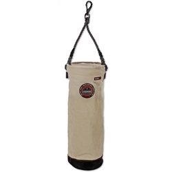 Ergodyne Arsenal 5742T Tall Leather Bottom Bucket with Swivel Clip - Top Included ERGO-5742T-White