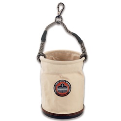 Ergodyne Arsenal 5744 Small Plastic Bottom Bucket with Swivel Clip - No Top ERGO-5744-White