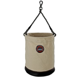 Ergodyne Arsenal 5745 XL Leather Bottom Bucket with Swivel Clip - No Top ERGO-5745-White