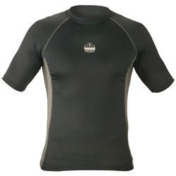 Ergodyne CORE 6410 Base Layer All Season Short Sleeve Shirt - Black ERGO-6410-Black