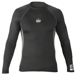 Ergodyne CORE 6415 Base Layer All Season Long Sleeve Shirt - Black ERGO-6415-Black