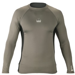 Ergodyne CORE 6415 Base Layer All Season Long Sleeve Shirt - Gray ERGO-6415-Gray