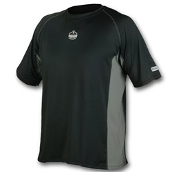 Ergodyne CORE 6418 Mid Layer Lightweight Short Sleeve Shirt - Black ERGO-6418-Black