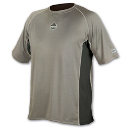Ergodyne CORE 6418 Mid Layer Lightweight Short Sleeve Shirt - Gray ERGO-6418-Gray