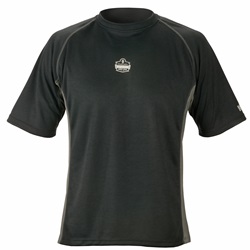 Ergodyne CORE 6420 Mid Layer All Season Short Sleeve Shirt - Black ERGO-6420-Black