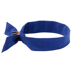 Ergodyne Chill-Its 6700FR Cooling FR Bandana with Polymers & Tie Closure - Blue ERGO-6700FR-Blue