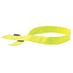 Ergodyne Chill-Its 6705FR Cooling FR Bandana with Polymers & Velcro Closure - Yellow/Lime ERGO-6705FR-Lime