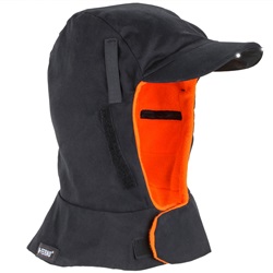Ergodyne N-Ferno 6852LED 2-Layer Winter Liner with LED Lighted Brim - Shoulder Length ERGO-6852LED-Black