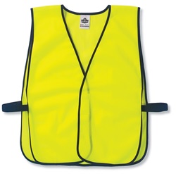 Ergodyne GloWear 8010HL Economy Vest - Velcro Closure - Yellow/Lime ERGO-8010HL-Lime