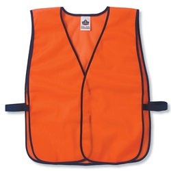Ergodyne GloWear 8010HL Economy Vest - Velcro Closure - Orange ERGO-8010HL-Orange