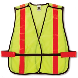 Ergodyne GloWear 8080BAX Breakaway X-Back Vest - Velcro Closure - Yellow/Lime ERGO-8080BAX-Lime