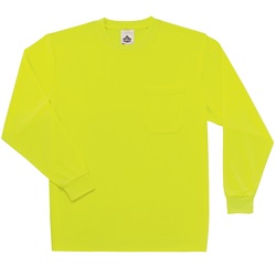 Ergodyne GloWear 8091 Non-Certified Long Sleeve Safety T-Shirt - Yellow/Lime ERGO-8091-Lime