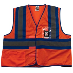 Ergodyne GloWear 8126HL Blue-Tone Vest - Velcro Closure - Orange ERGO-8126HL-Orange
