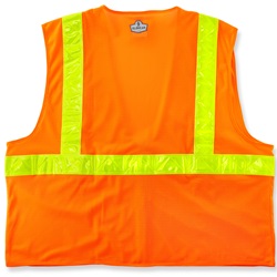 Ergodyne GloWear 8220ZHG Hi-Gloss Vest - Zipper Closure - Orange ERGO-8220ZHG-Orange