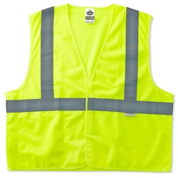 Ergodyne GloWear 8225HL Standard Vest - Velcro Closure - Yellow/Lime ERGO-8225HL-Lime