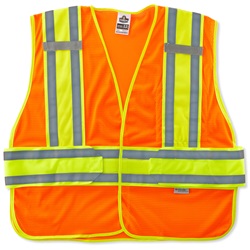 Ergodyne GloWear 8240HL Two-Tone Expandable Vest - Velcro Closure - Orange ERGO-8240HL-Orange