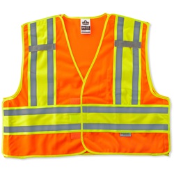 Ergodyne GloWear 8245PSV Public Safety Vest - Orange ERGO-8245PSV-Orange