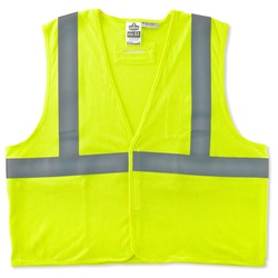 Ergodyne GloWear 8260FRHL FR Modacrylic Vest - Velcro Closure - Yellow/Lime ERGO-8260FRHL-Lime