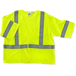 Ergodyne GloWear 8356FRHL FR Modacrylic Vest - Velcro Closure - Yellow/Lime ERGO-8356FRHL-Lime