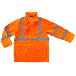 Ergodyne GloWear 8365 Class 3 Rain Jacket - Orange ERGO-8365-Orange
