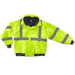 Ergodyne GloWear 8380 Class 3 Bomber Jacket - Yellow/Lime ERGO-8380-Lime