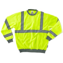 Ergodyne GloWear 8397 Class 3 Safety Sweatshirt - Yellow/Lime ERGO-8397-Lime