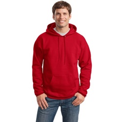 Hanes F170 Ultimate Cotton Pullover Hooded Sweatshirt F170-Deep-Red