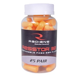 Radians Foam Earplugs - Disposable Uncorded - Orange FP70RD/25