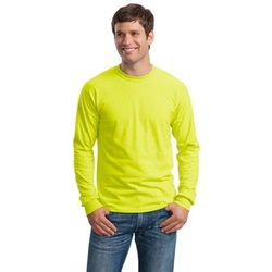 Gildan G2400 Ultra Cotton Long Sleeve T-Shirt - Safety Green G2400-Safety-Green