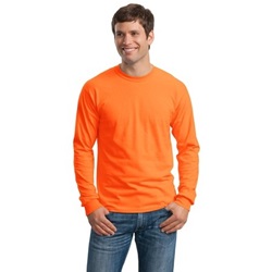 Gildan G2400 Ultra Cotton Long Sleeve T-Shirt - Safety Orange G2400-Safety-Orange