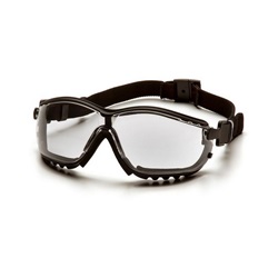 Pyramex V2G Safety Glasses/Goggles - Black Frame - Clear Lens GB1810ST