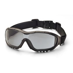 Pyramex V3G Safety Glasses/Goggles - Black Frame - Gray Anti-Fog Lens GB8220ST