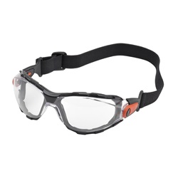 Elvex Go-Specs Goggles - Black Frame - Clear Anti-Fog Lens - Elastic Fabric Strap GG-41C-AF