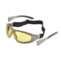 Elvex Go-Specs II Safety Glasses/Goggles - Camo Frame - Amber Anti-Fog Lens GG-45A-AF-DCAMO