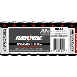Rayovac Heavy Duty Industrial Size AA Batteries 8 Pack HD-AAD-8