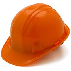 Pyramex HP16040 Hard Hat - 6-Point Snap Lock Suspension - Orange HP16040