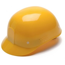Pyramex HP34030 Bump Cap - 4-Point Snap Lock Suspension - Yellow HP34030